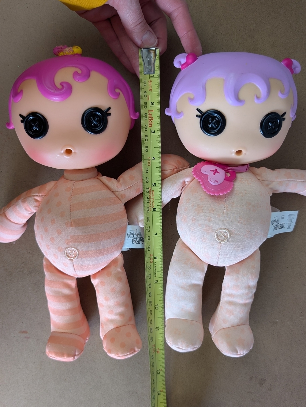 Lalaloopsy Babies, Plush Body Baby Dolls w Vinyl Heads (Flaws) MGA - Picture 11 of 11